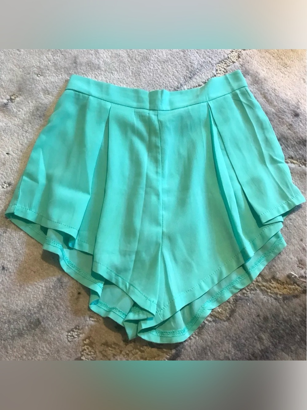 Women’s balletcore Tiffany blue high waist butterfly Shorts